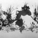 Cricket Mound - Ink on xuan paper - 4"x6" crickets-grass-water-pond-xuan-paper