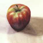 Astute - Watercolor - 6"x9" healing-apples-series-watercolor