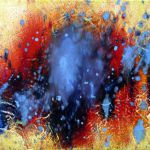 Blue Priestess - Oil on canvas - 8"x10" abstract-figure-painting-priestess