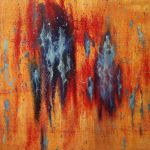 Blue Runner II - Oil and Pigment Ink on canvas - 30"x40" Blue-Runner-II-oil-pigment-print-on-canvas