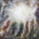 Mystic Dance - Oil on canvas - 11"x15" glazed-oil-painting-mystical-beings-dancing