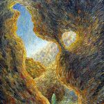 Prophet - Oil on canvas - 20"x16" prophet-abstract-desert-mountains