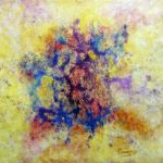Levels of Awareness I - Oil on canvas - 15.5"x17.5" (Framed) abstract-oil-painting-state-mind