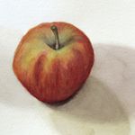 Smiley - Watercolor - 6"x9" healing-apples-series-watercolor