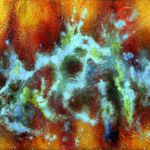 Star Dragon - Oil on canvas - 8"x10" abstract-painting-dragon-star