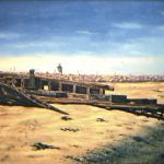 Unheeded Warning - Oil on canvas - 24"x48" (SOLD) oil-painting-provincetown-lighthouse-cape-cod-fishing-boat